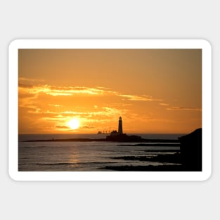 January sunrise at St Mary's Island Sticker